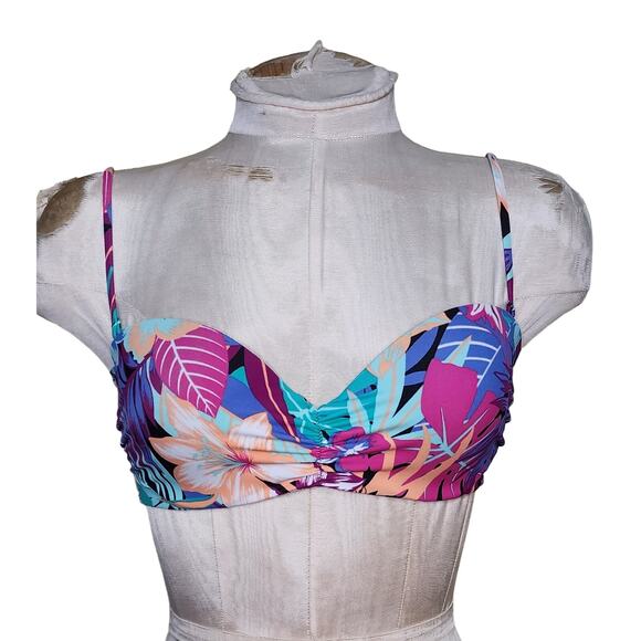 Roxy Underwire Floral Bikini Top Size‎ M - Picture 1 of 5